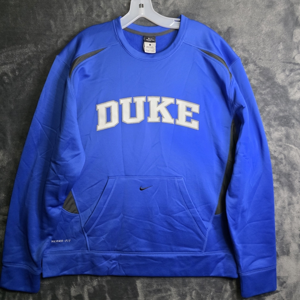 Nike Therma Fit Duke College Embroided Sweater Sz L.
